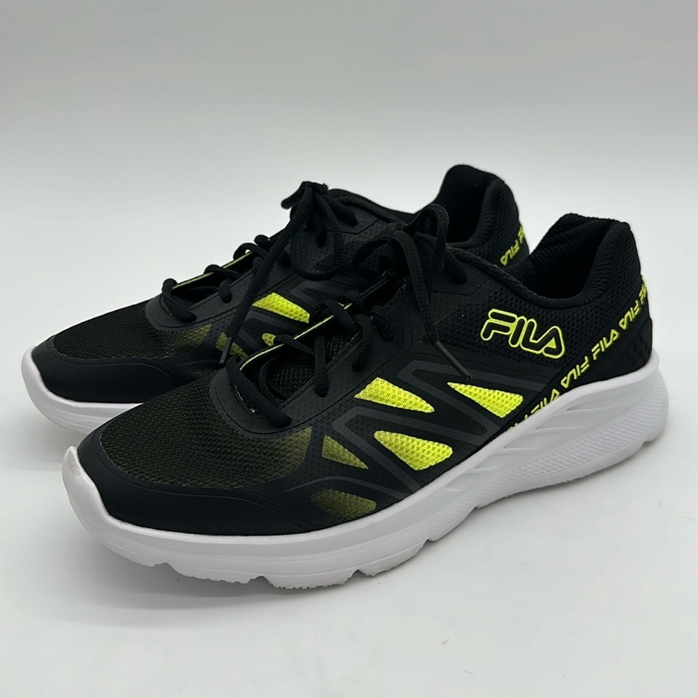 FILA Cryptostride Running Athletic Sneakers Mens Size 11 Memory Yellow & Black